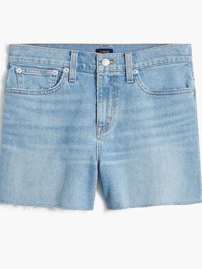 NWT J.Crew High-rise midlength denim short in harbor wash Size 30
